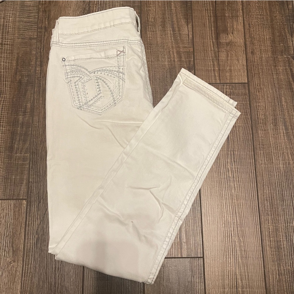 Hydraulic white super skinny jeans